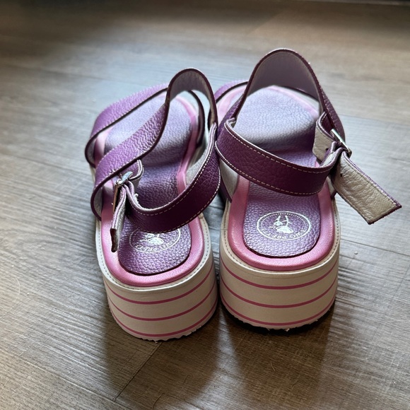 Purple and Pink Platform Sandals - Picture 4 of 5
